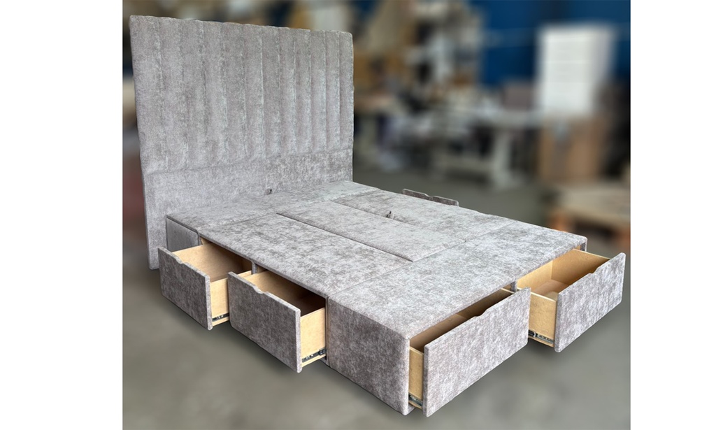 Base Sommier 6 Cajones 2 Bauleras 1.40x1.90 Especial